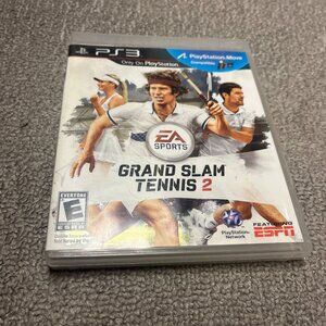 Grand Slam Tennis 2 Sony PlayStation 3, 2012 TESTED & COMPLETE With Manual